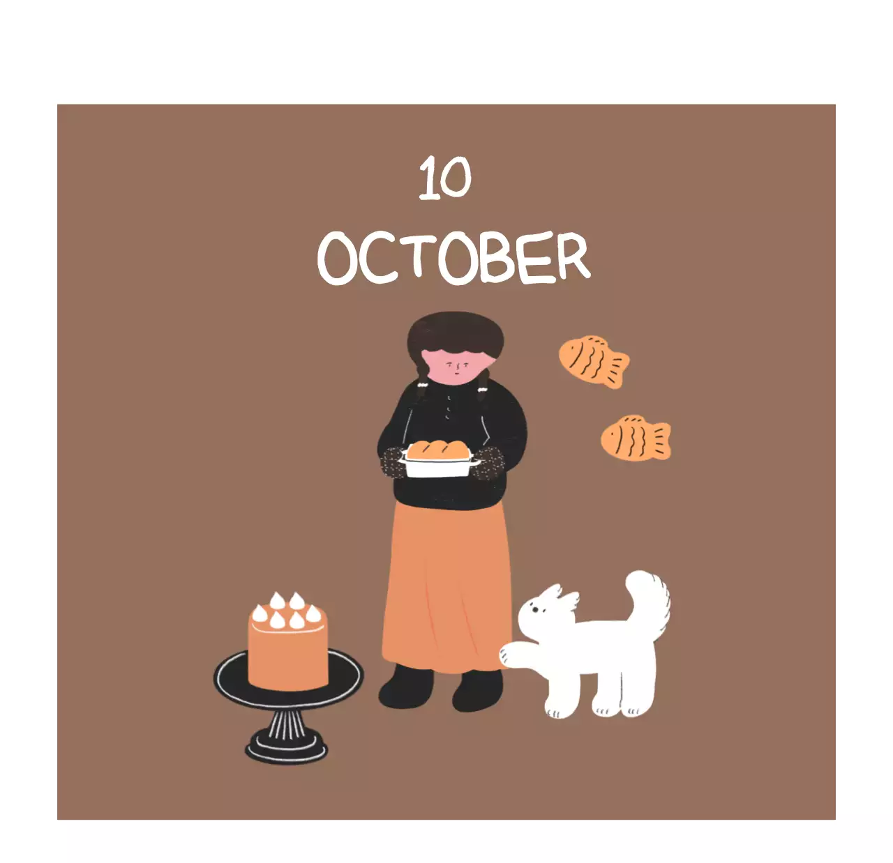 알록달록한 귀여운 일상 일러스트 컨셉