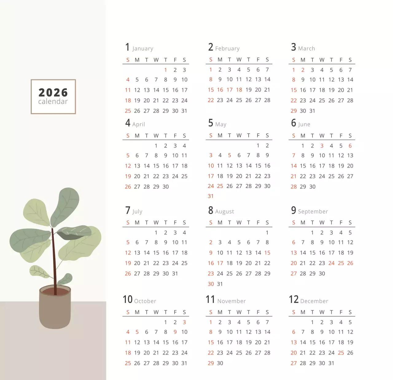 심플한 화이트톤 인테리어사진 탁상달력