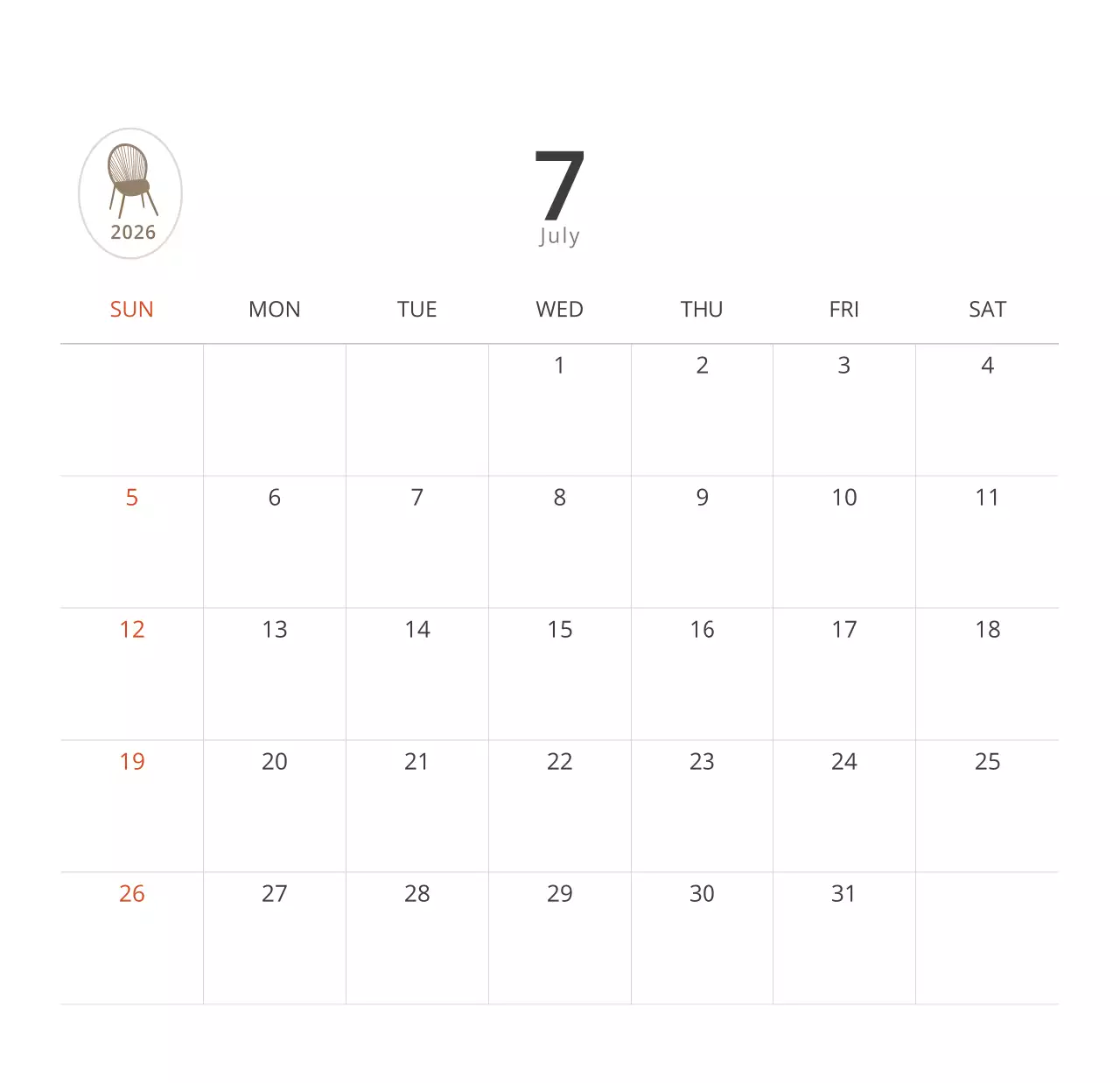 심플한 화이트톤 인테리어사진 탁상달력