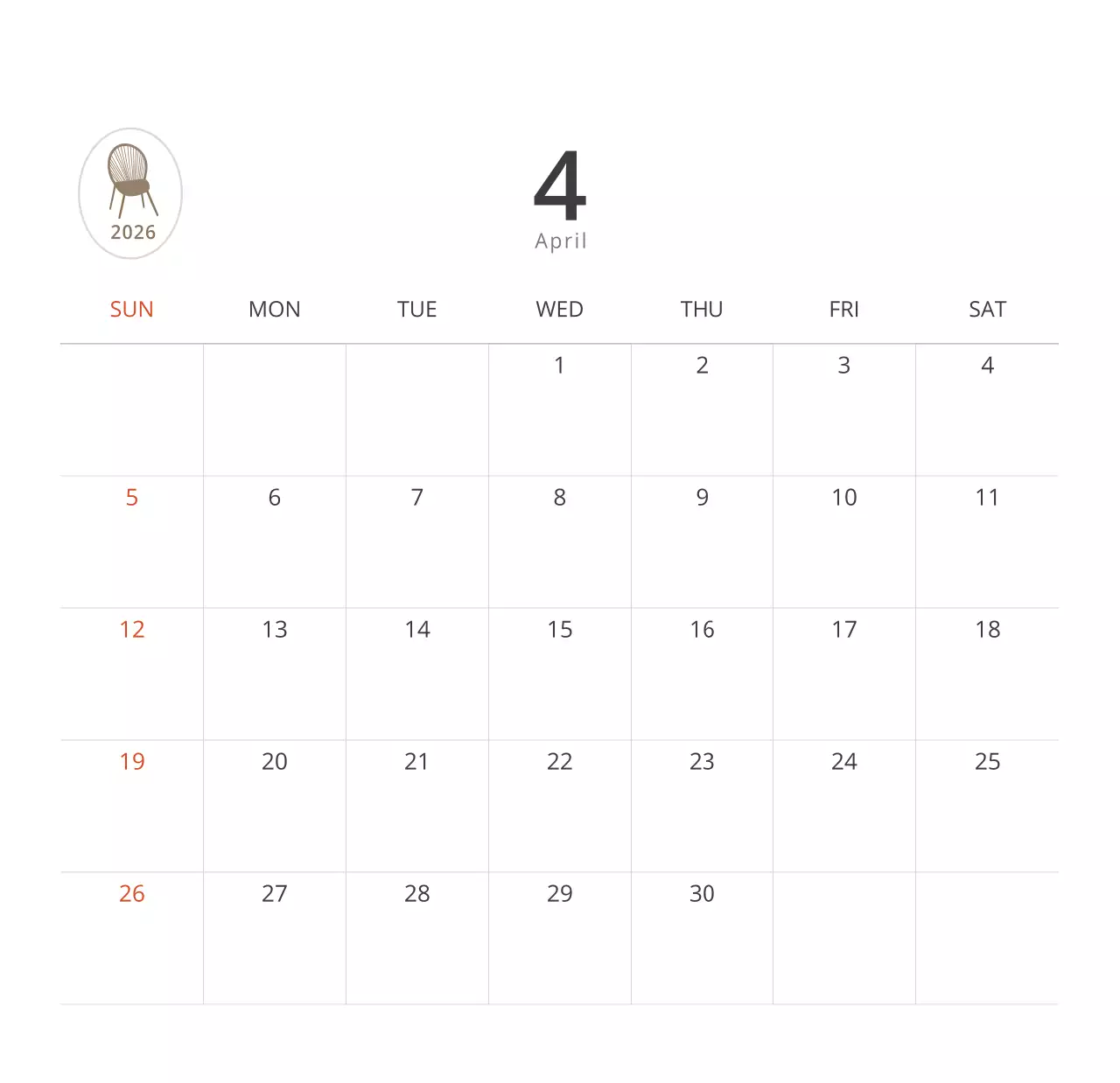 심플한 화이트톤 인테리어사진 탁상달력