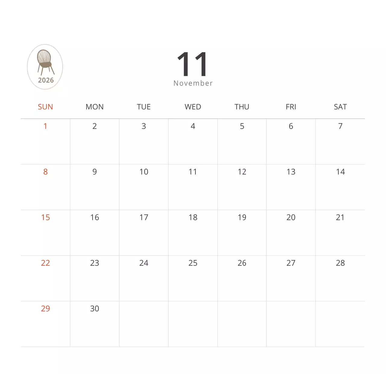 심플한 화이트톤 인테리어사진 탁상달력