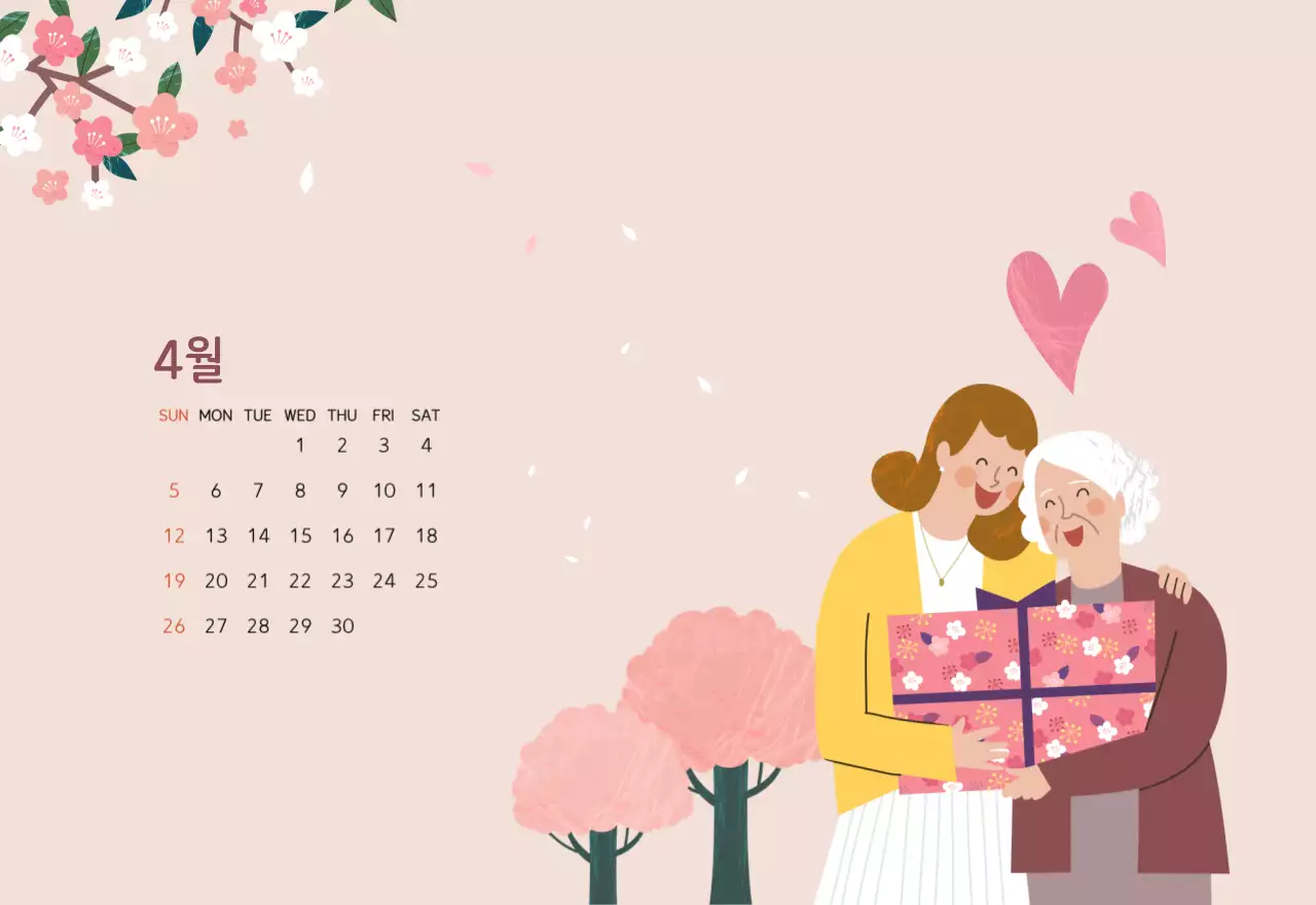 파스텔톤의 따뜻한 가족 컨셉 