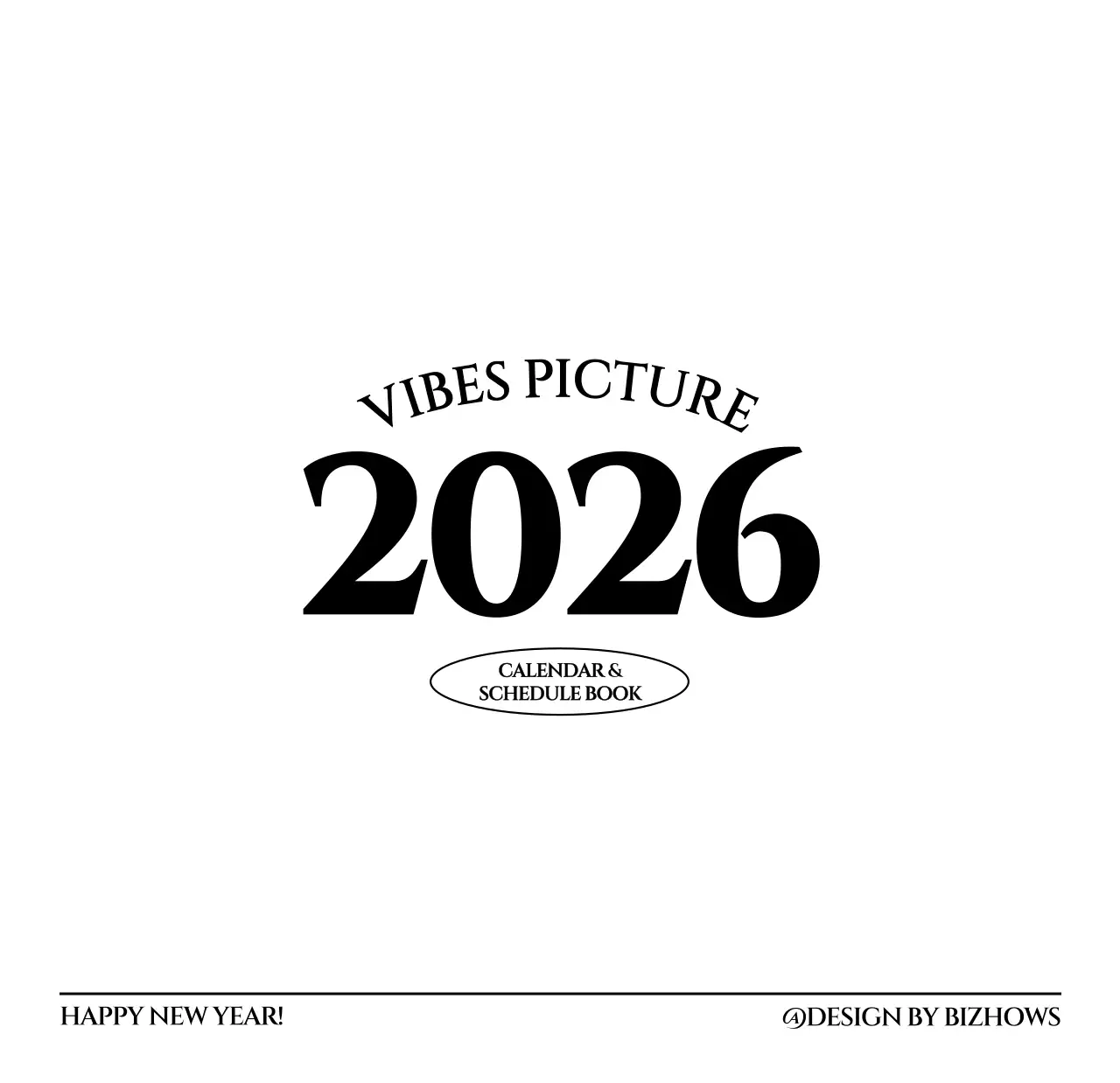 흑백 감성적인 여행 사진 컨셉의 심플한 스타일 벽걸이 달력