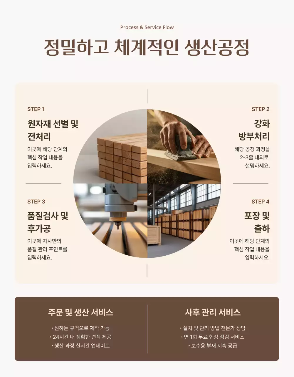 갈색 모던 인테리어 광고