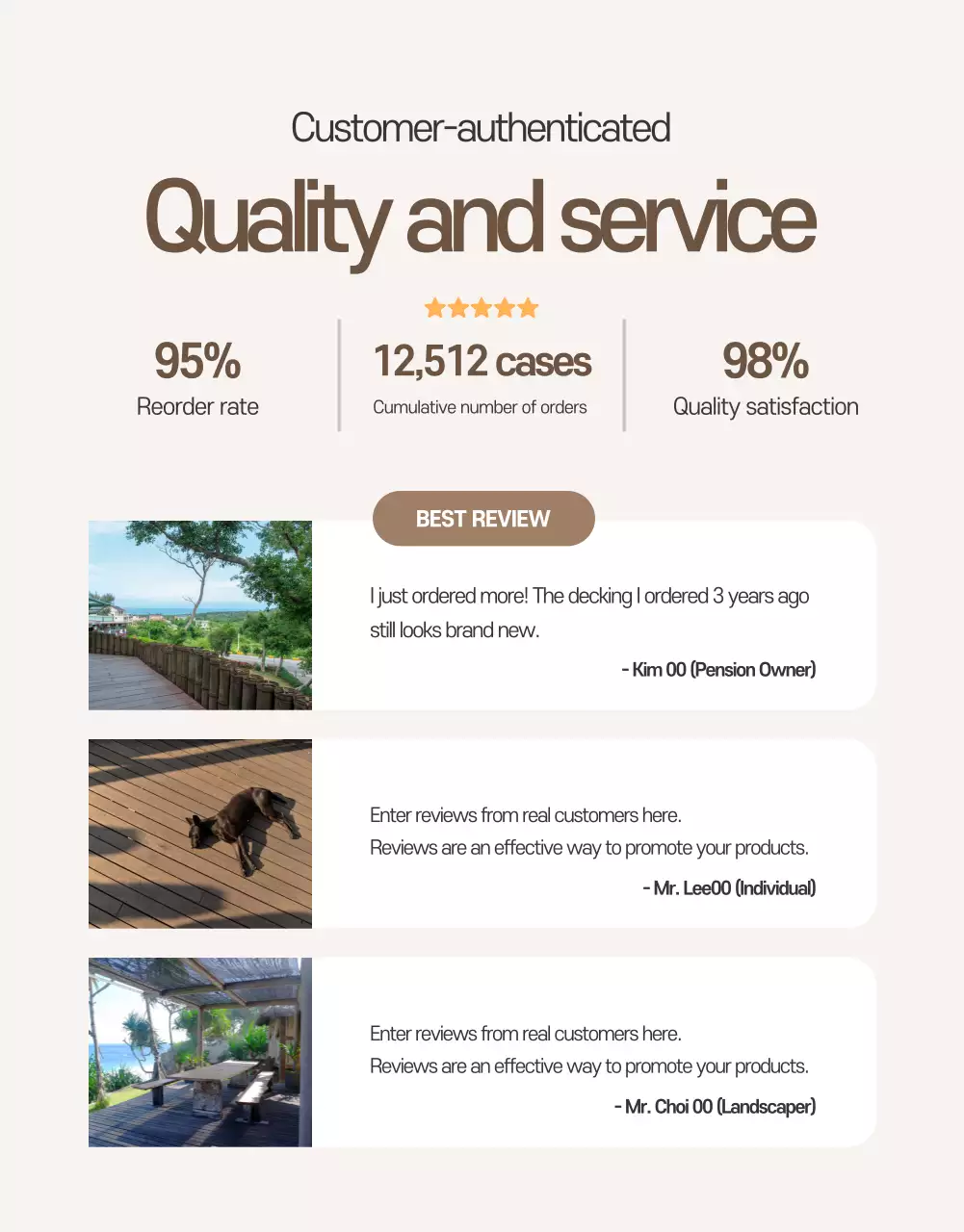 Anúncio de madeira simples bege