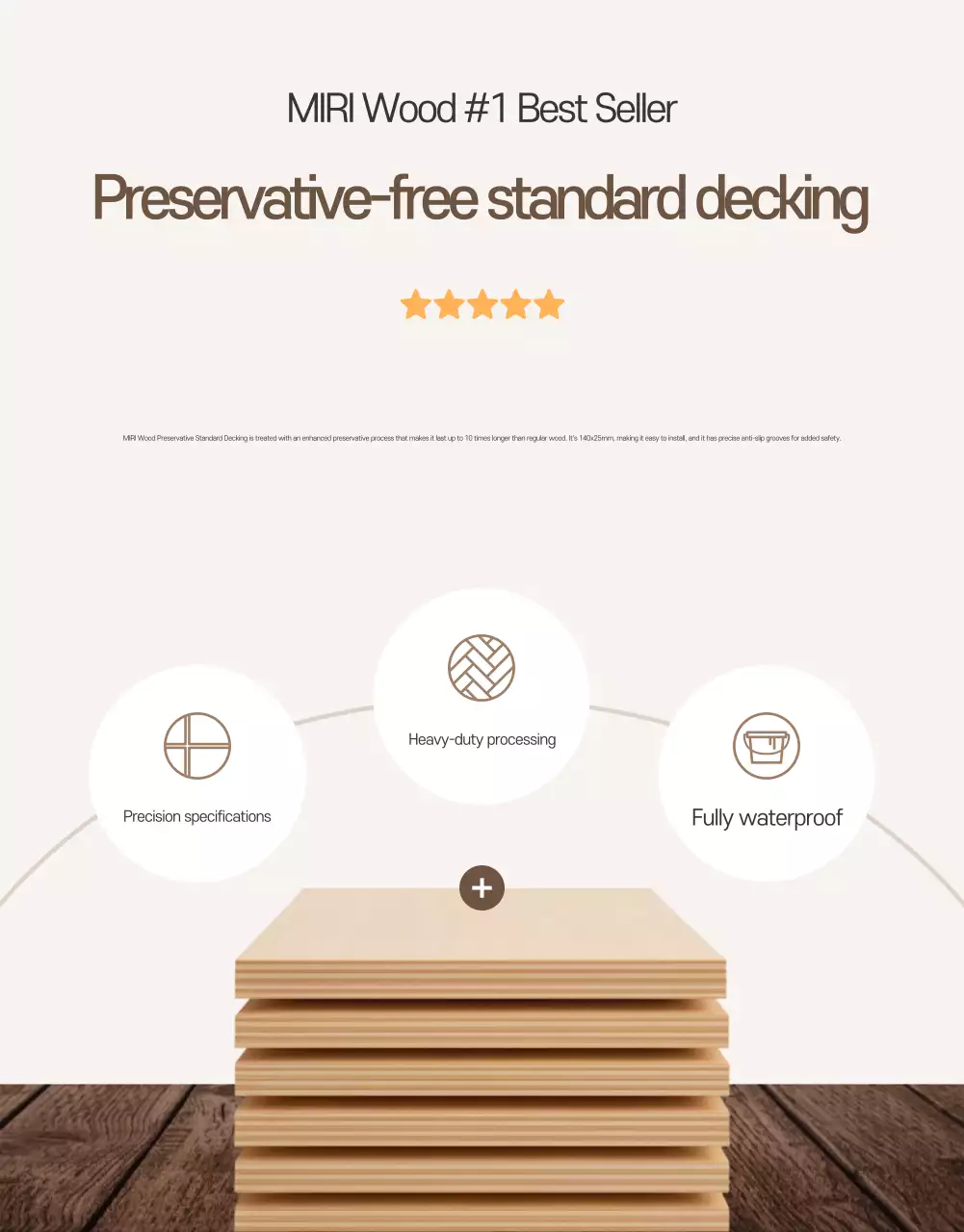 Anúncio de madeira simples bege