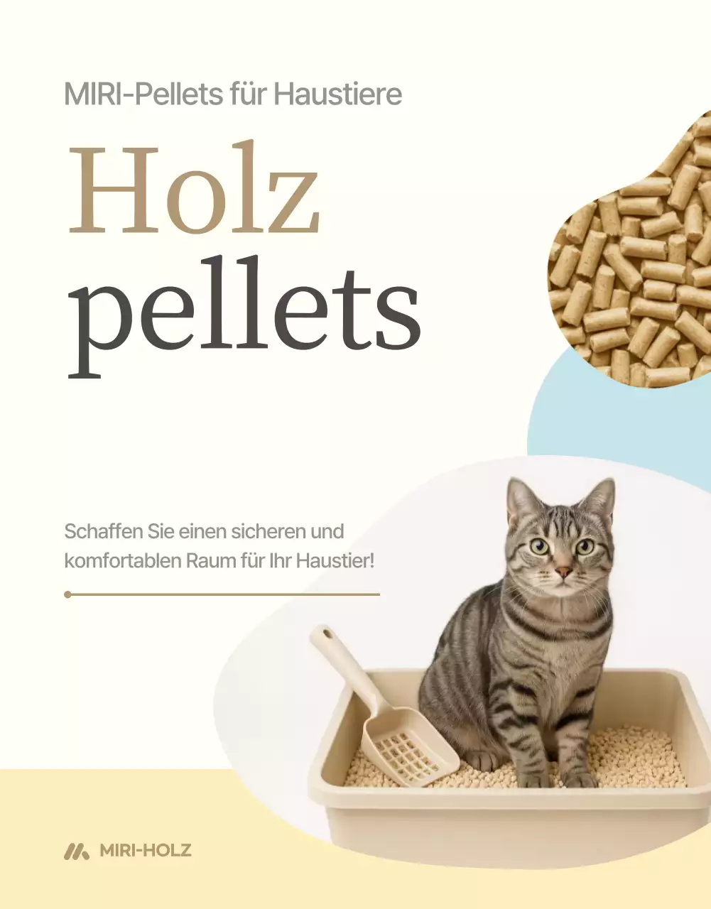 Beige Simple Haustierprodukt-Werbung