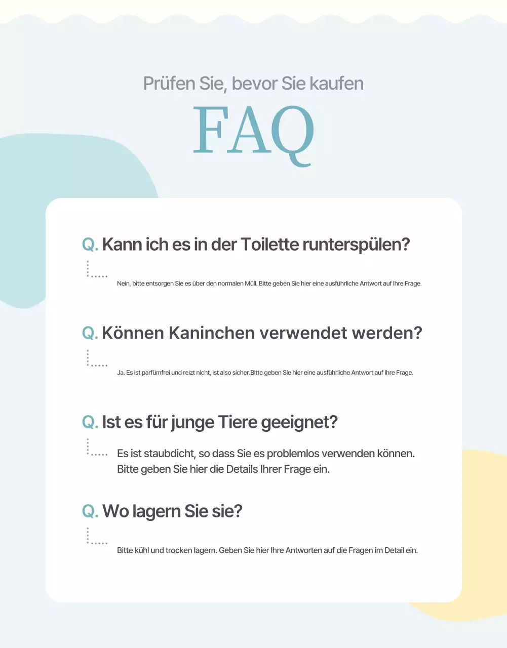 Beige Simple Haustierprodukt-Werbung