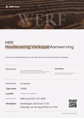 Wervingsbericht voor Brown Clean Sales