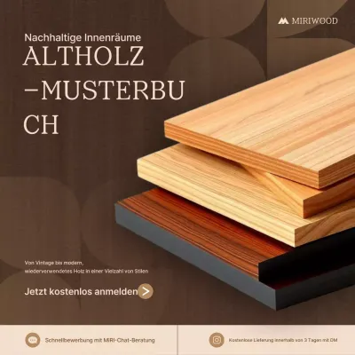 Braune moderne Innenwerbung