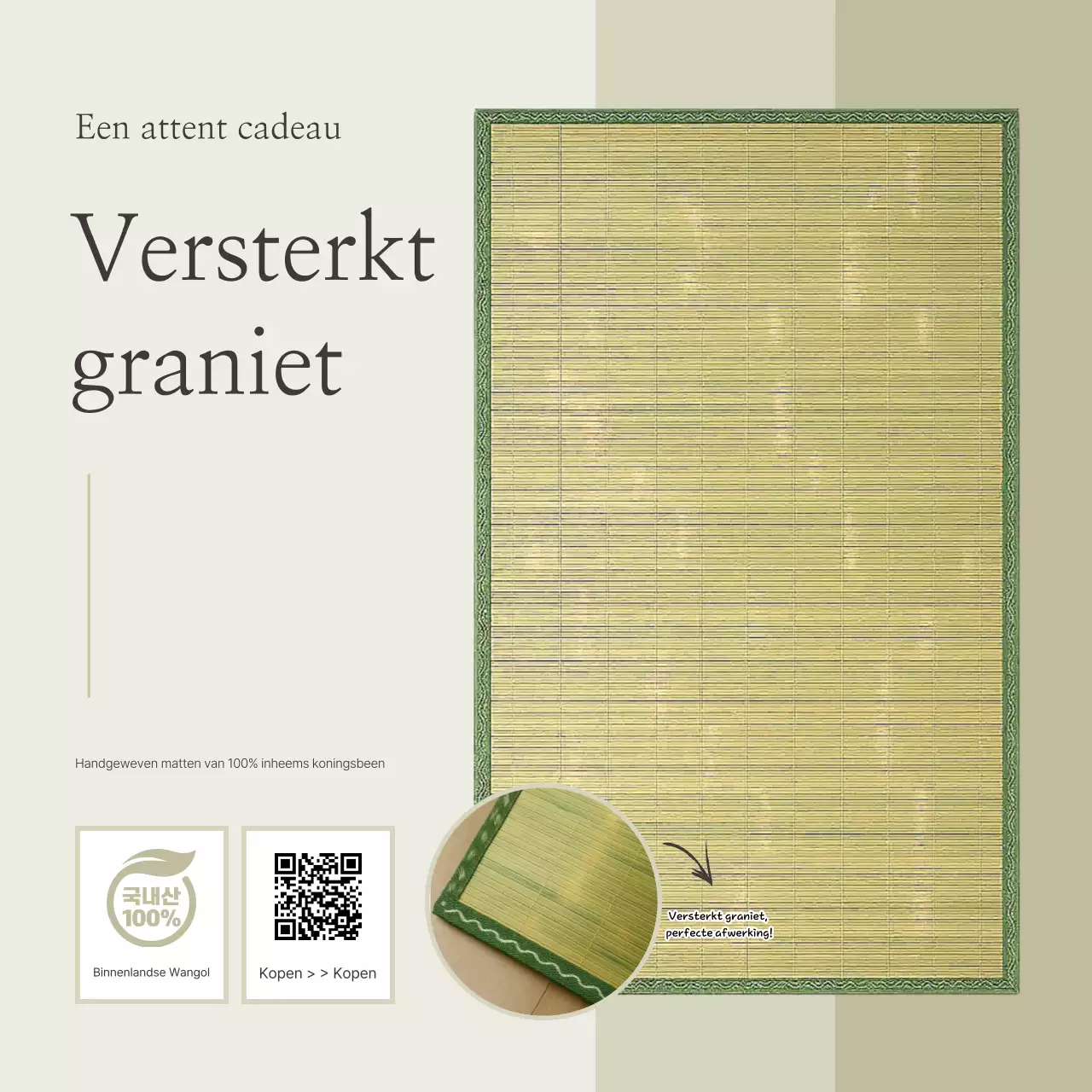 Promotie van beige traditionele ambachtelijke producten