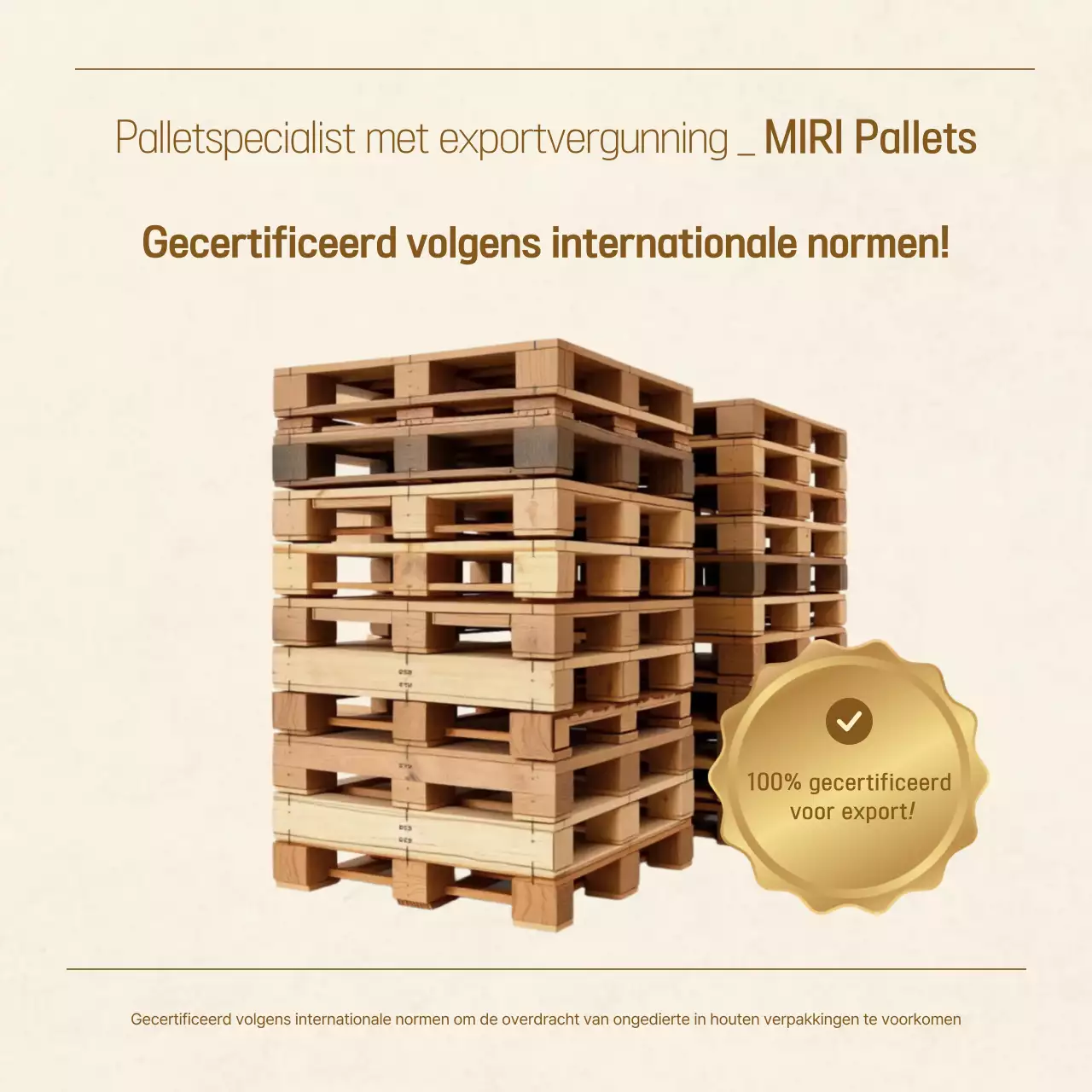 Beige eenvoudige houten advertentie