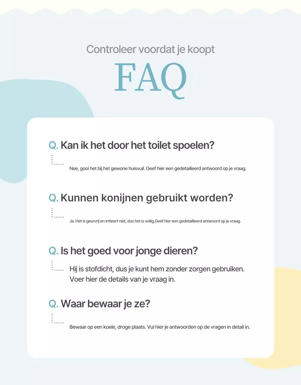 Beige Simple Pet Product Promotie