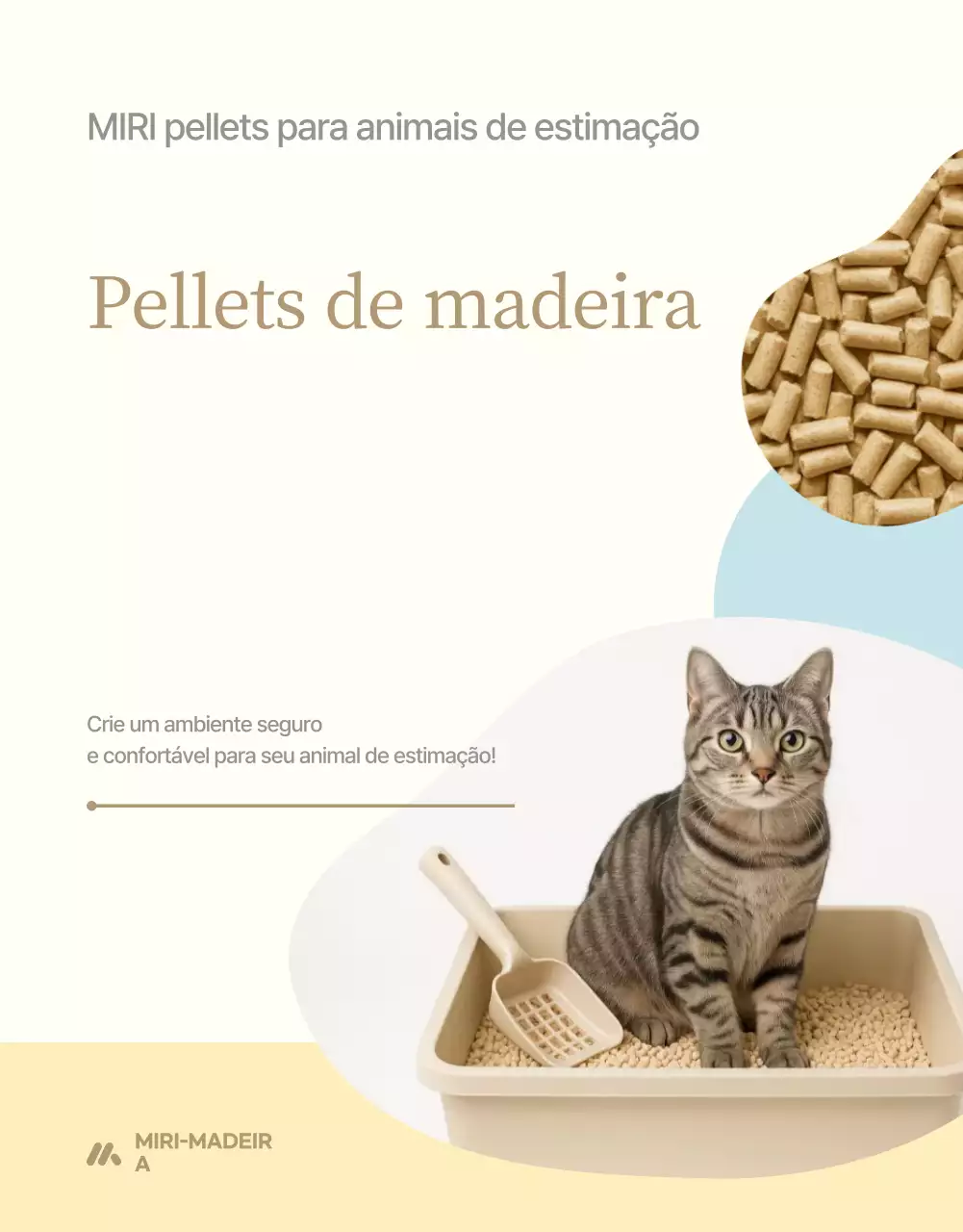 Promoção de produtos para animais de estimação simples bege