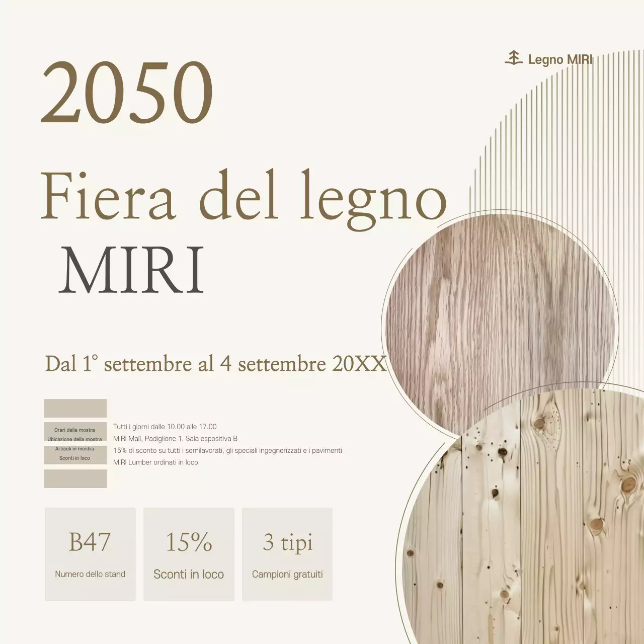 Guida alla mostra Beige Simple