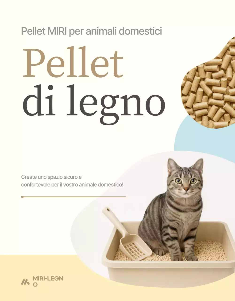 Promozione del prodotto per animali domestici semplice beige