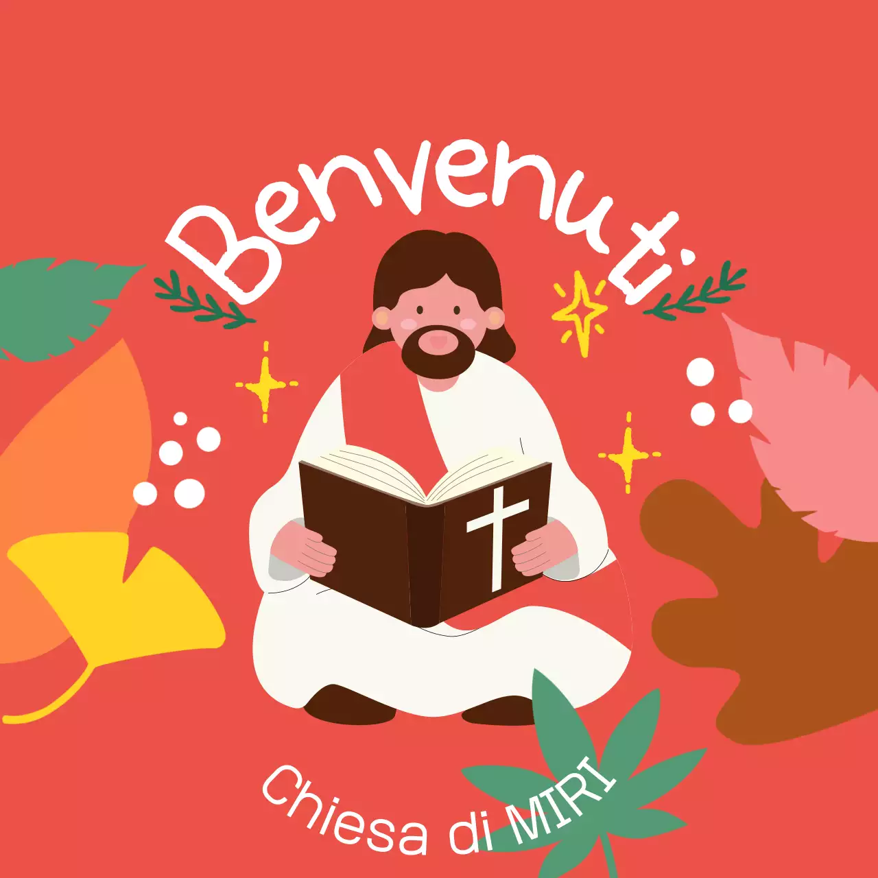 Invito per la chiesa del bambino rosso