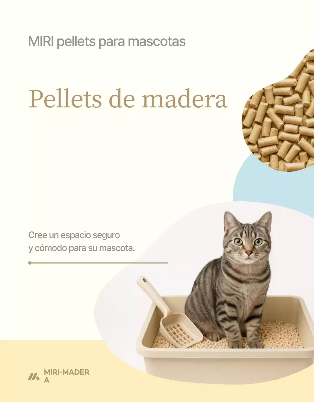 Promoción de productos para mascotas de color beige simple