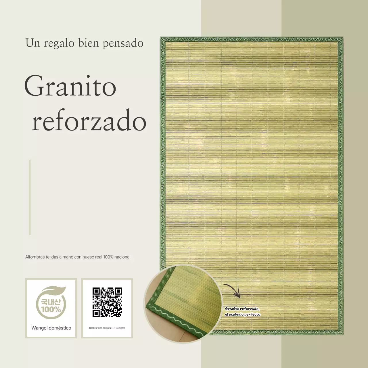 Promoción de productos artesanales tradicionales beige