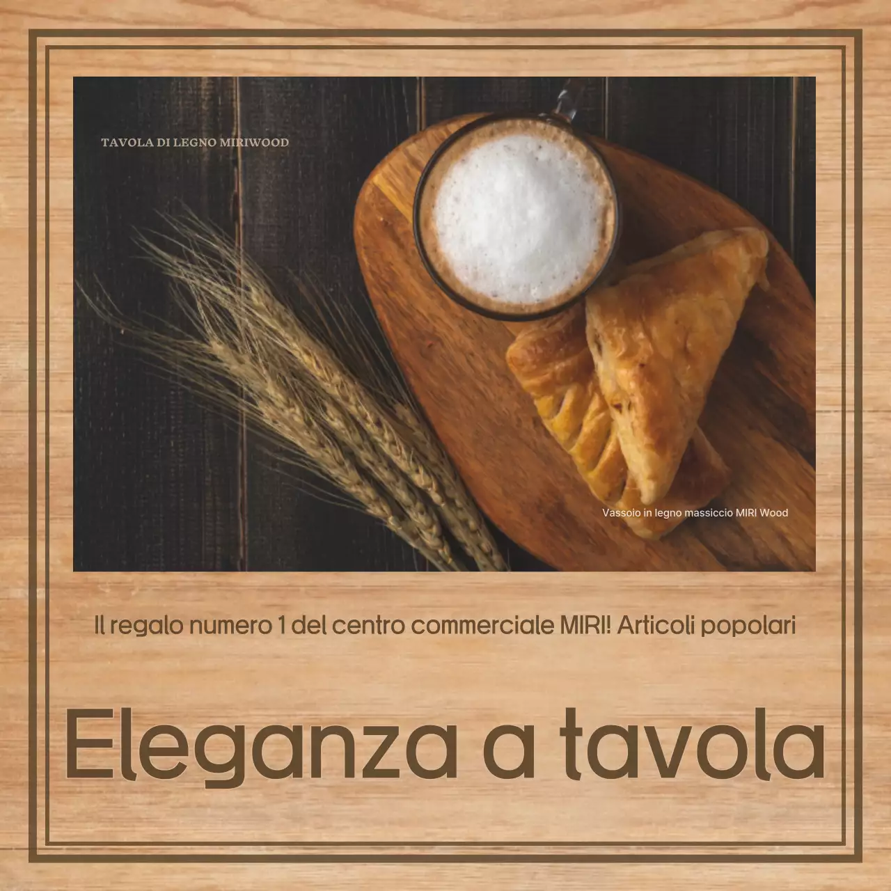 Pubblicità di utensili da cucina vintage marroni