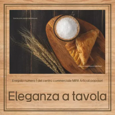 Pubblicità di utensili da cucina vintage marroni