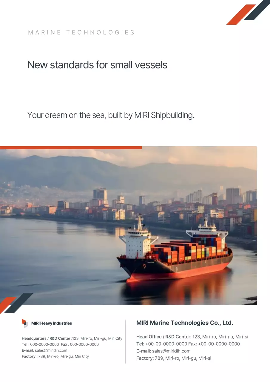 Khuyến mãi công ty đóng tàu hiện đại màu trắng