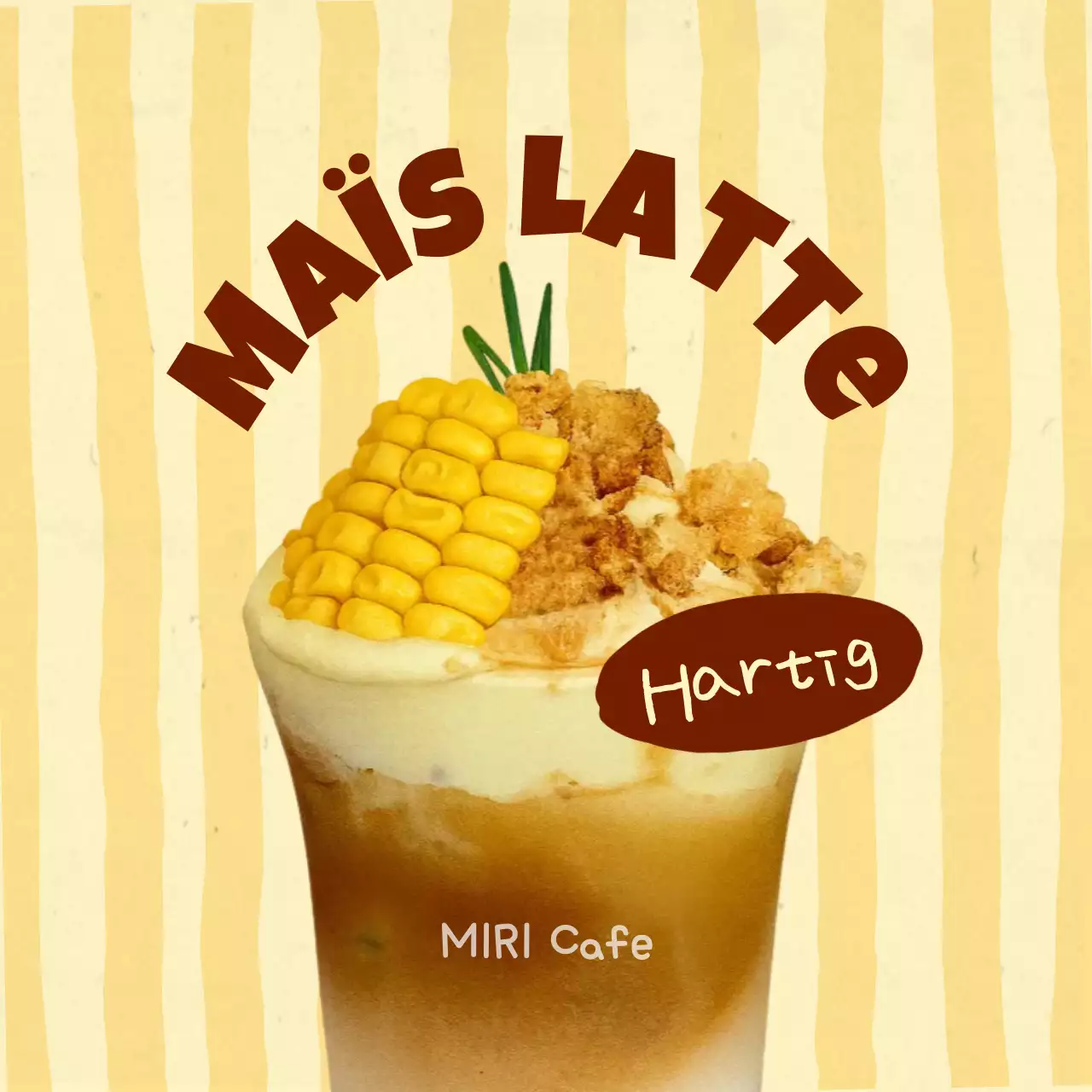 Beige Vintage Drankreclame