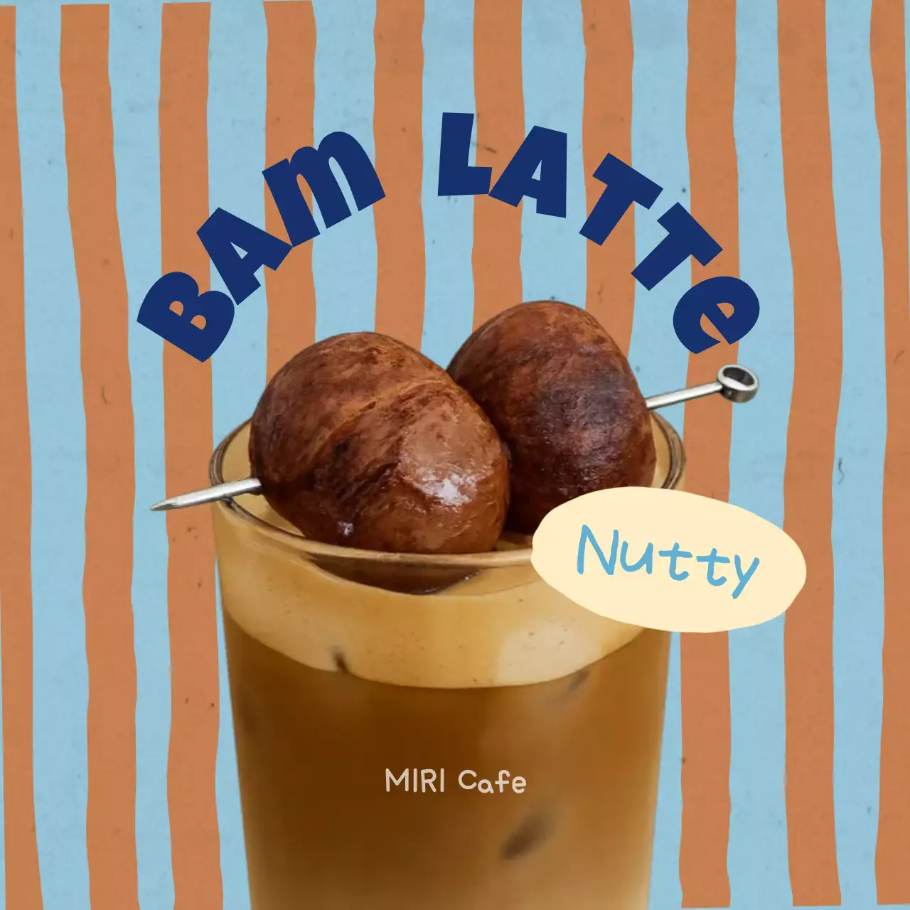 iklan kopi vintage berwarna coklat