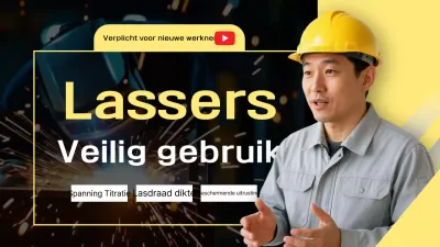 Gele moderne veiligheidstrainingsgids