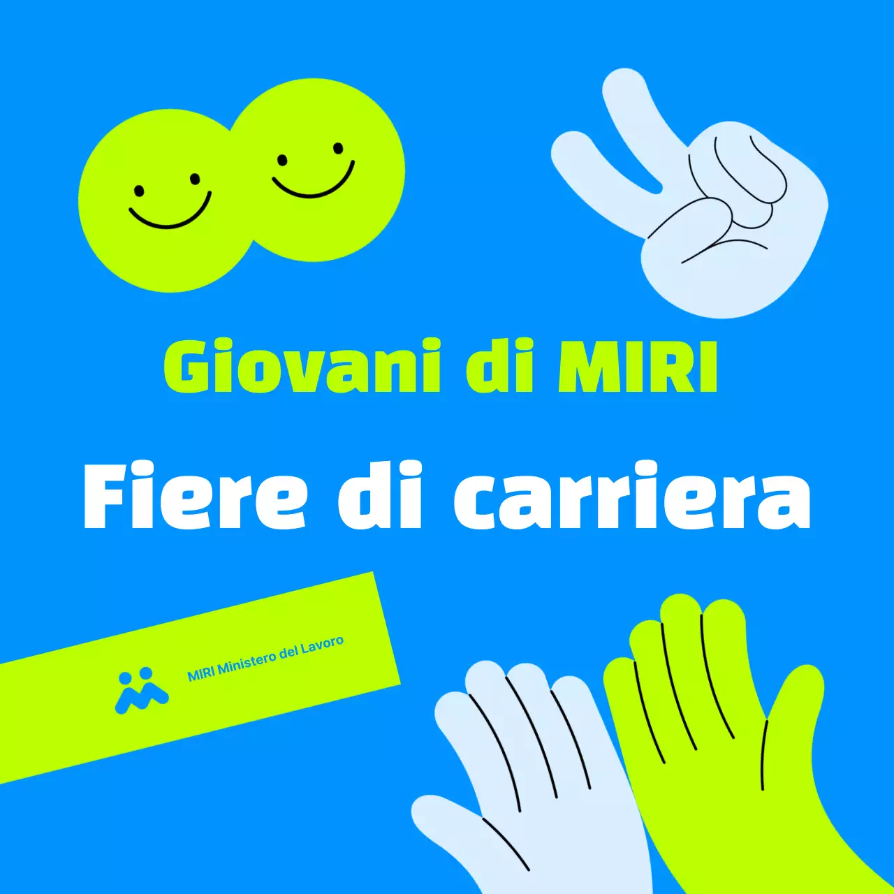 Promozione Blue Simple Job Fair