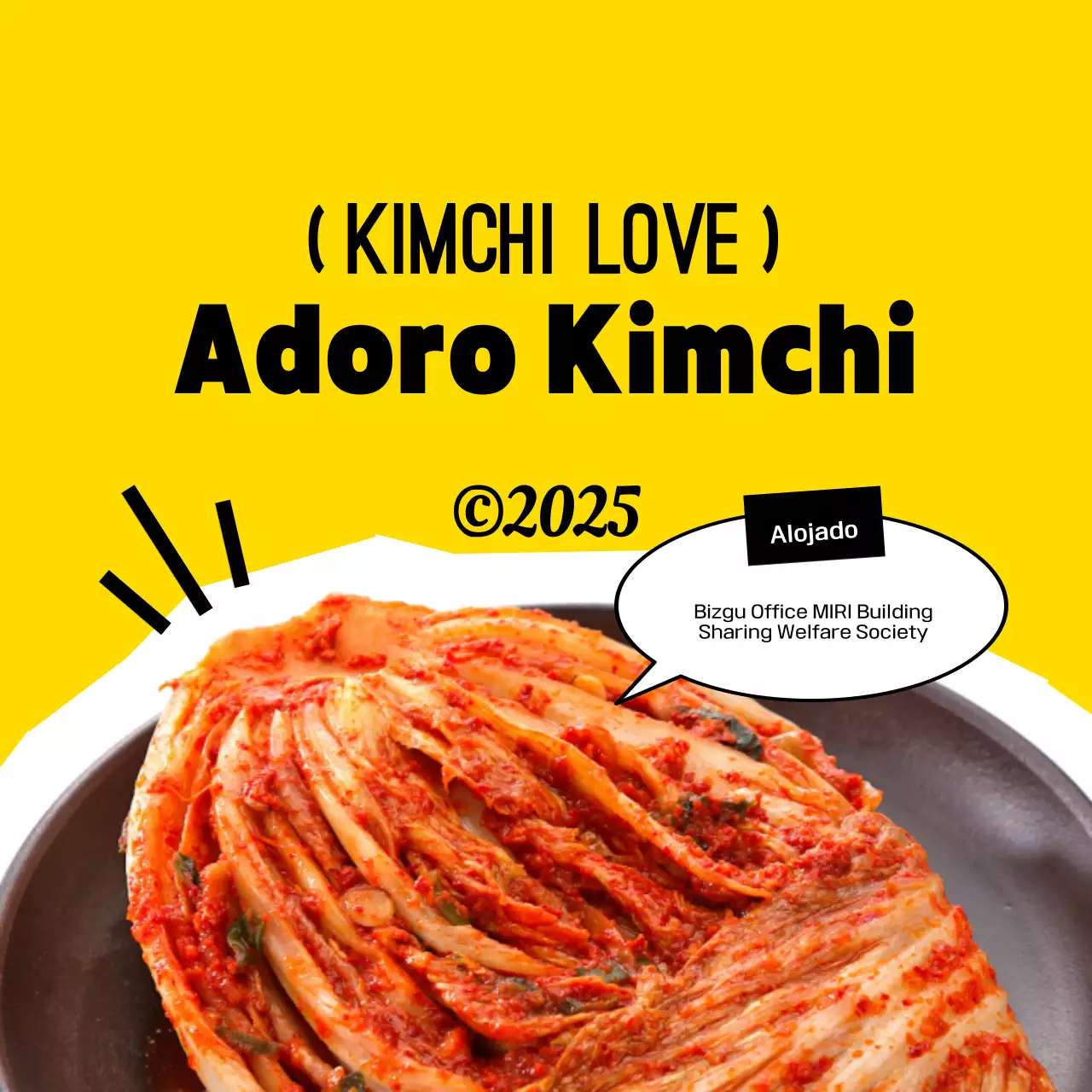 Festival Kimchi Retro Amarelo
