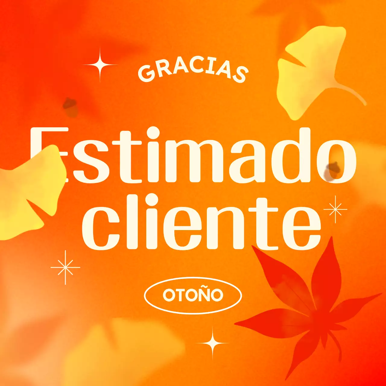 Promoción de agradecimiento al cliente de Orange Pop