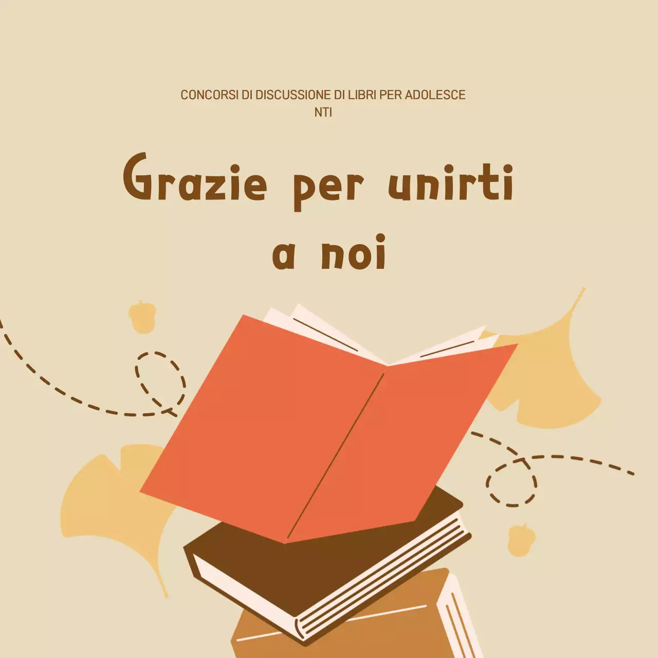 Evento di lettura semplice beige