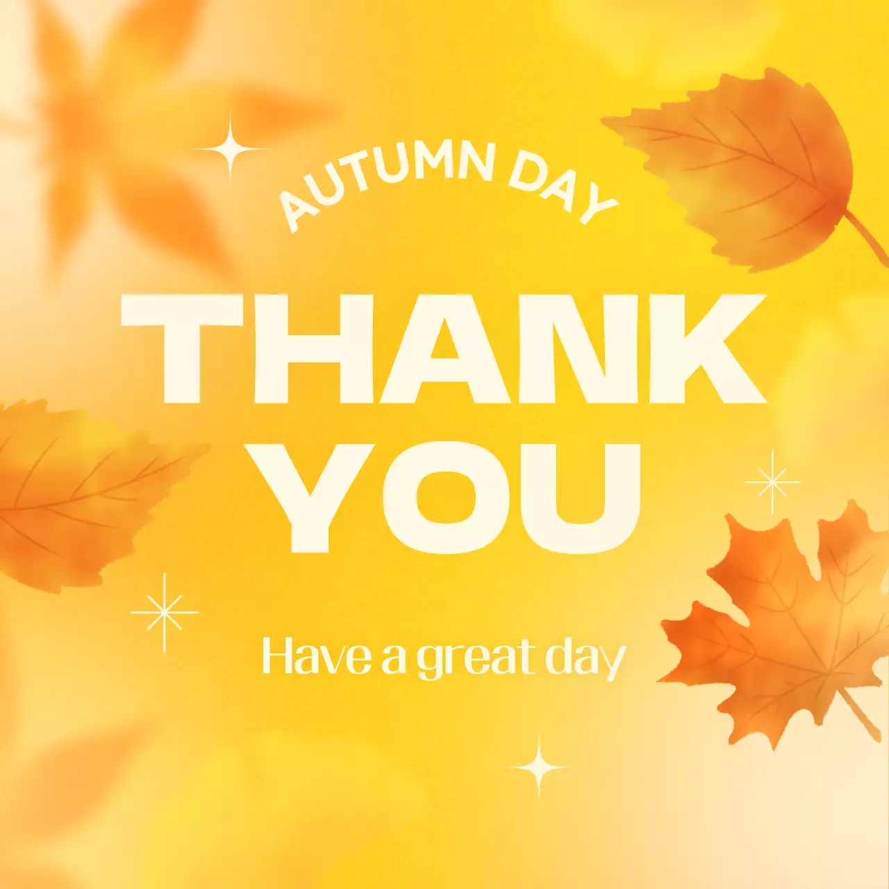 Bưu thiếp mùa thu đơn giản màu vàng