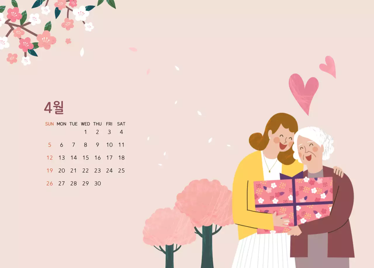 파스텔톤의 따뜻한 가족 컨셉 