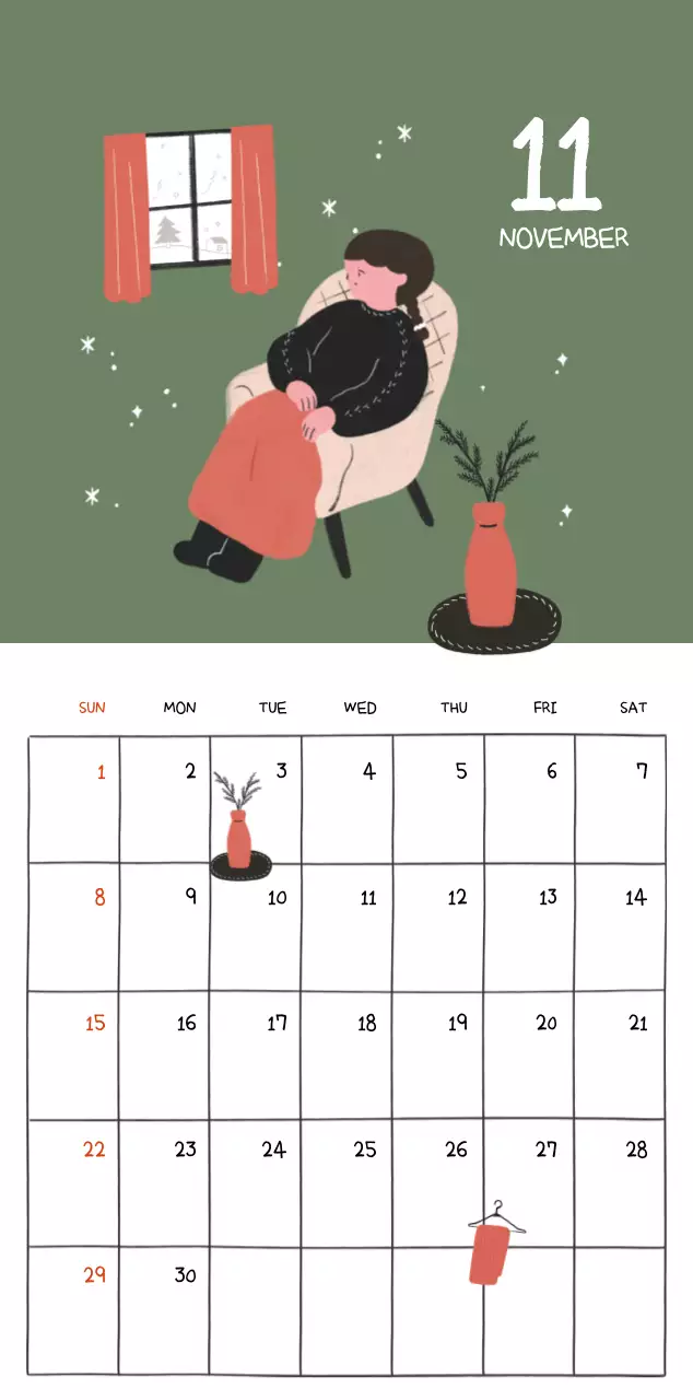 알록달록한 귀여운 일상 일러스트 컨셉