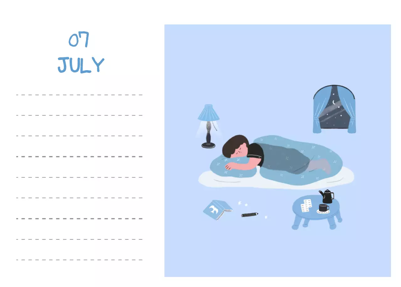 알록달록 귀여운 일상 일러스트 컨셉