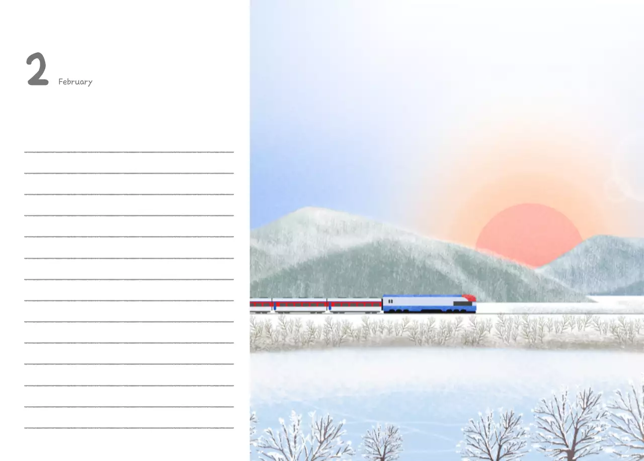 포근한 일러스트가 인상적인 귀여운 달력