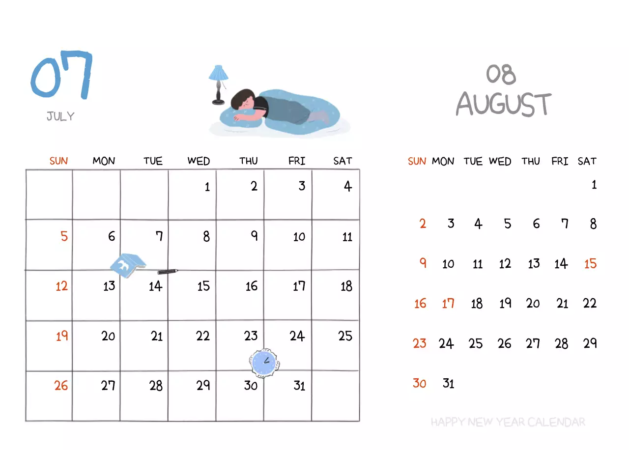 알록달록 귀여운 일상 일러스트 컨셉