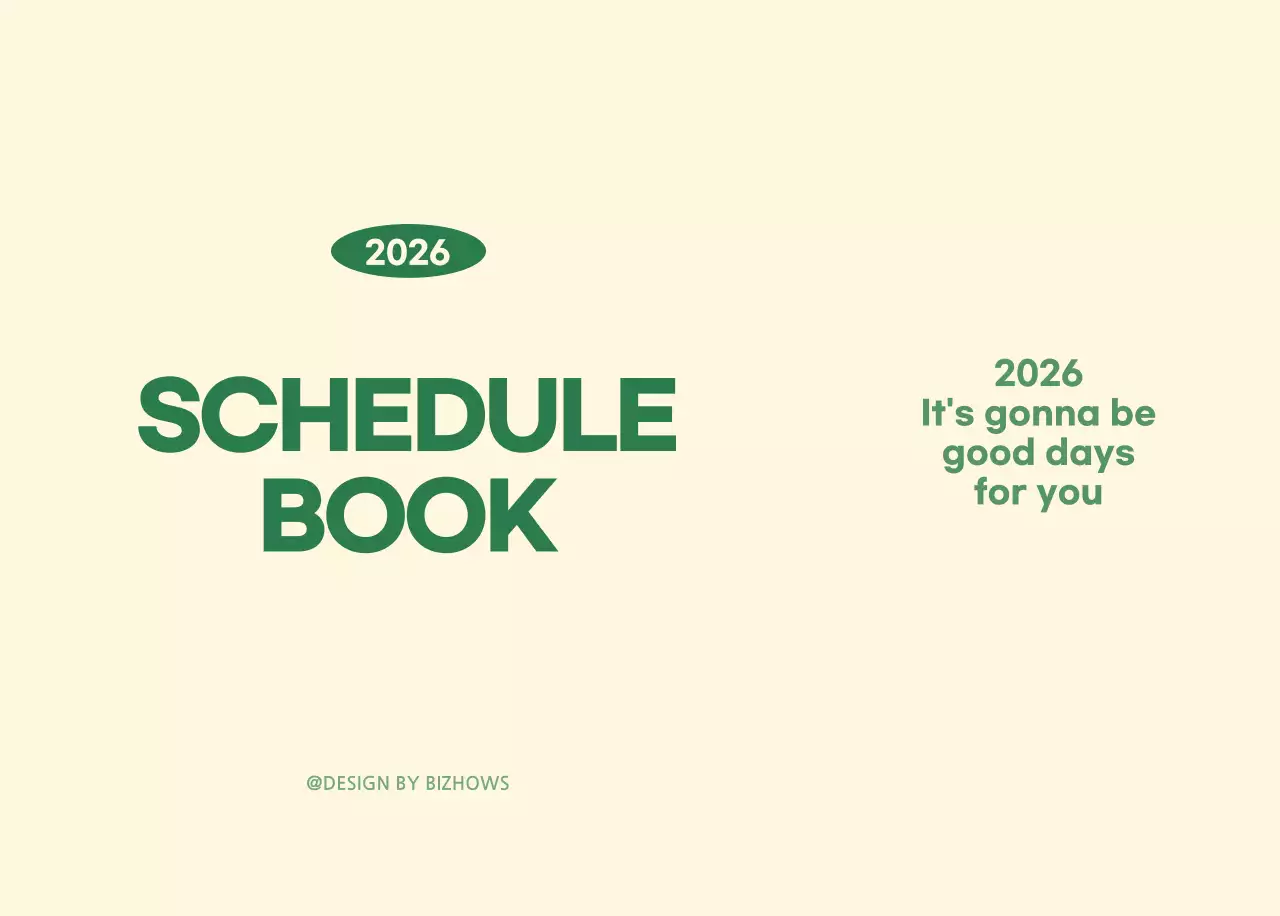 초록색과 연노랑색의 수능 디데이 메모장 컨셉 벽걸이 달력