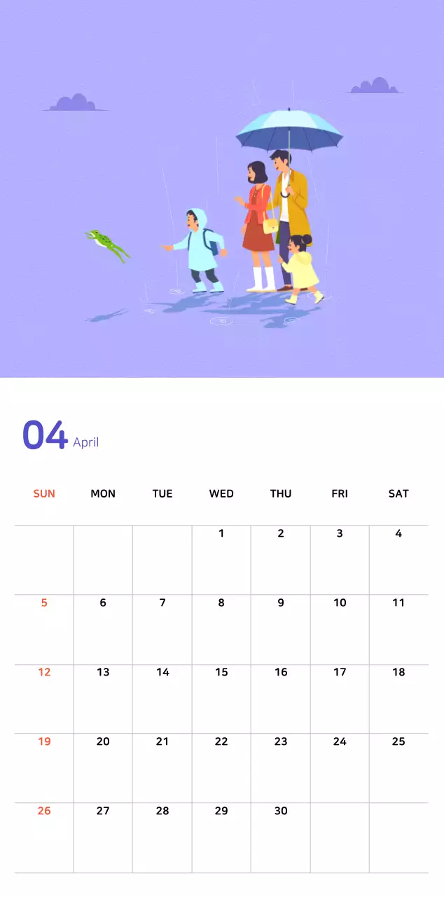 파스텔톤의 따뜻한 가족 컨셉