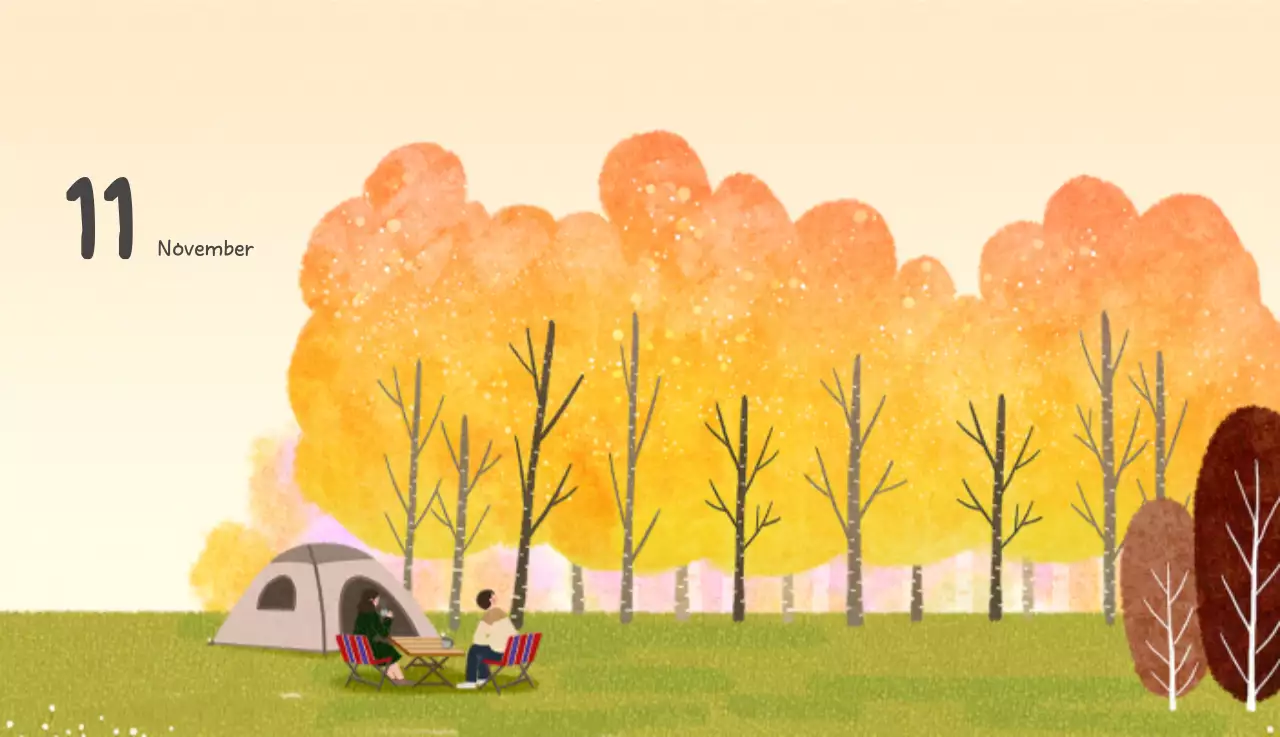 포근한 일러스트가 인상적인 귀여운 달력