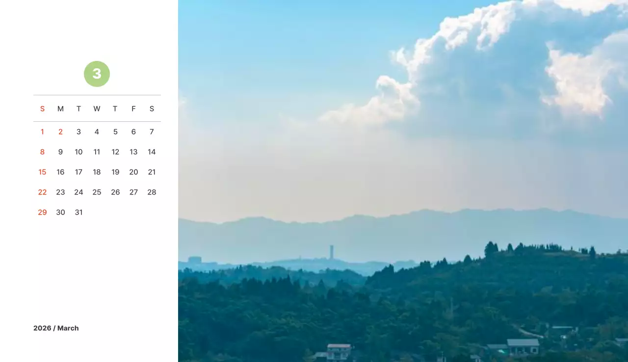 파스텔 컬러의 따뜻한 풍경 사진