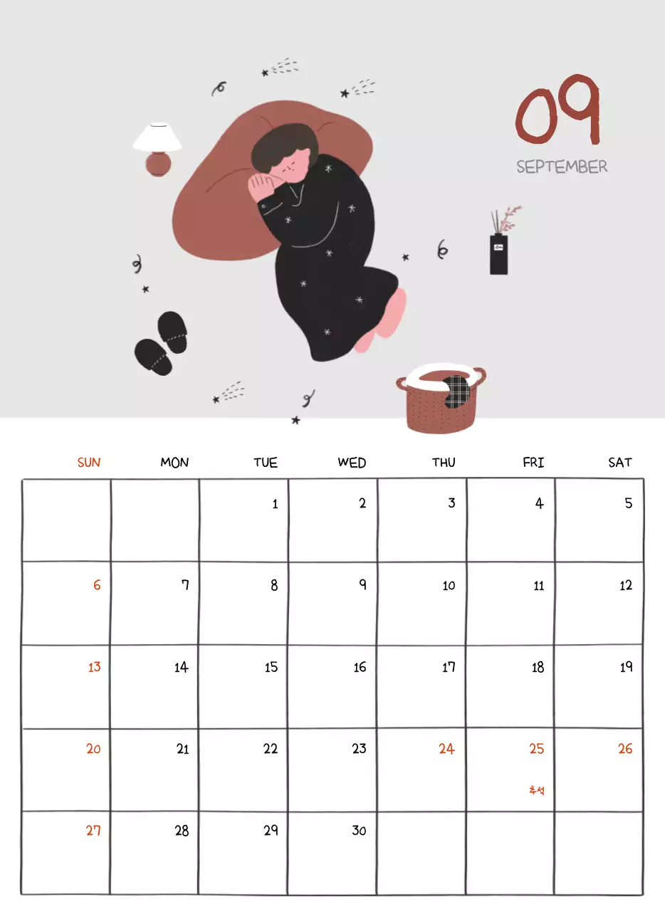 알록달록한 귀여운 일상 일러스트 컨셉