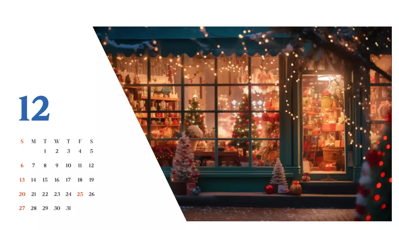 계절별 풍경 사진이 담긴 병원 달력