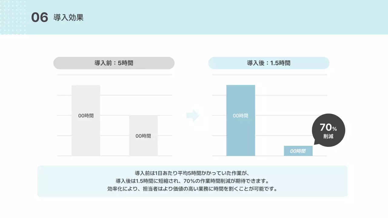 水色 シンプル ビジネス 提案書