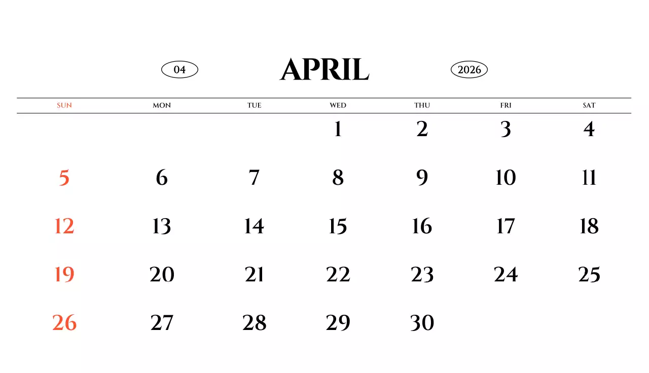 흑백 감성적인 여행 사진 컨셉의 심플한 스타일 벽걸이 달력