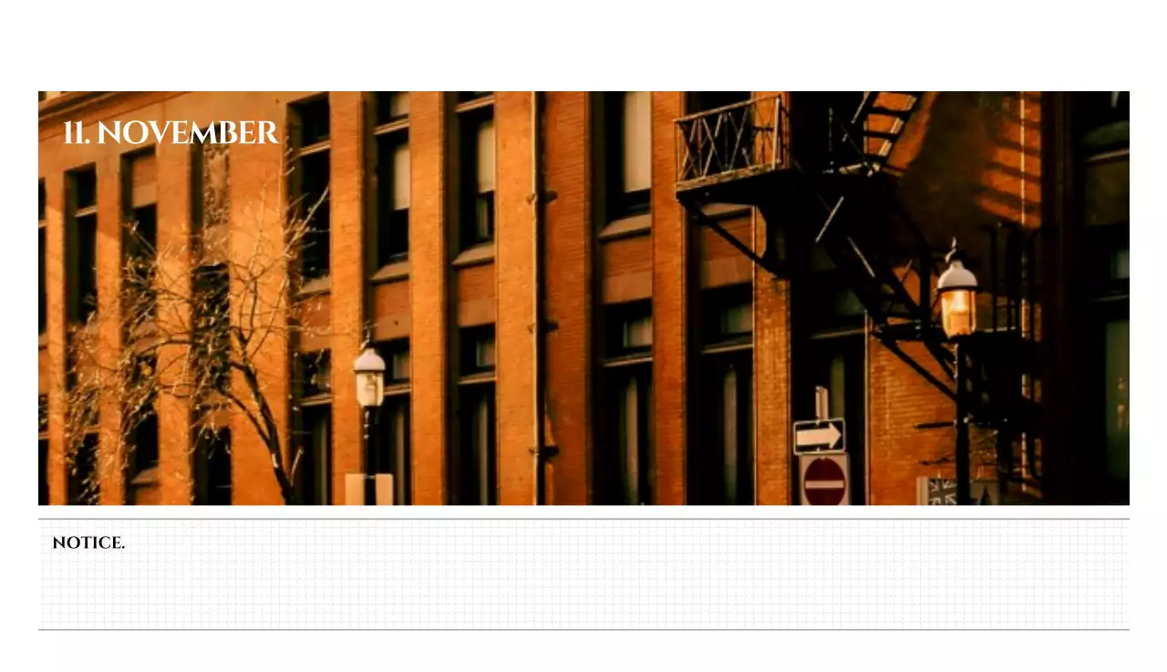 흑백 감성적인 여행 사진 컨셉의 심플한 스타일 벽걸이 달력