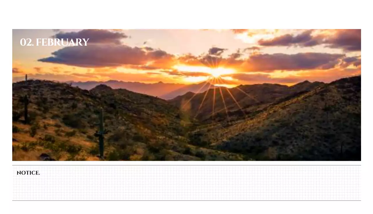 흑백 감성적인 여행 사진 컨셉의 심플한 스타일 벽걸이 달력