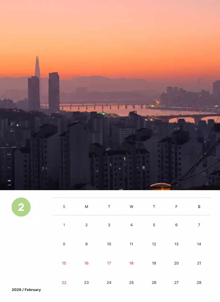 파스텔 컬러의 따뜻한 풍경 사진